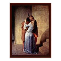 El beso de Hayez Francisco Postales