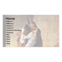 El beso de Hayez Francisco Tarjetas Personales