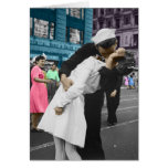 El beso de la Segunda Guerra Mundial Tarjetón