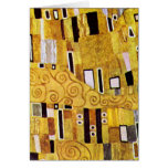 El beso, detalle del modelo de Gustavo Klimt Tarjeton
