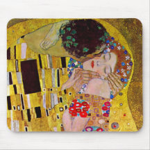 El beso (detalle) por Gustavo Klimt Tapete De Raton