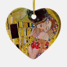 El beso (detalle) por Gustavo Klimt Ornamento Para Arbol De Navidad