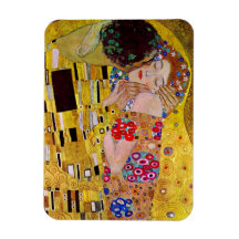 El beso (detalle) por Gustavo Klimt Imanes De Vinilo