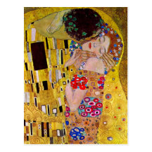 El beso (detalle) por Gustavo Klimt Postales