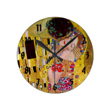 El beso (detalle) por Gustavo Klimt Reloj