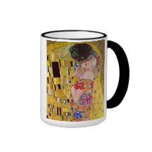 El beso (detalle) por Gustavo Klimt Tazas De Café
