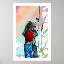 El beso poster