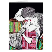El beso tarjeta