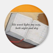El Bible_edited, su palabra enciende mi manera, am Imán De Frigorifico