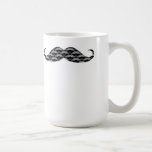 El bigote fresco del Grayscale modela la taza