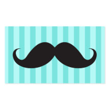 El bigote negro de la diversión en la aguamarina r