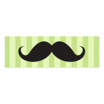 El bigote negro de la diversión en verde raya la t