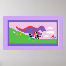 El Biking de Dino Posters