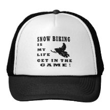 El Biking de la nieve es mi vida Gorras