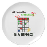 El BINGO I quiere un bingo para el navidad Plato
