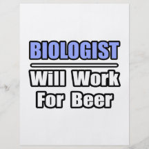 El biólogo… trabajará para la cerveza tarjetones