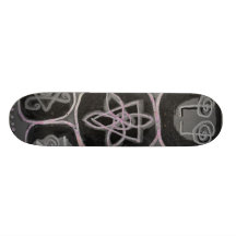 El blanco negro del VINTAGE n embroma arte Tablas De Skate