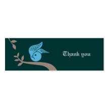 El Bluebird le agradece Plantilla De Tarjeta Personal