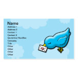 El Bluebird permanece en contacto tarjeta de visit