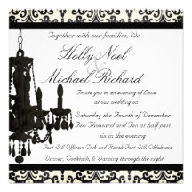 el boda blanco y negro invita a con clase elegante invitación