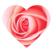 El boda color de rosa hermoso invita al corazón de pegatinas