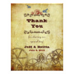 El boda de Steampunk del Victorian le agradece Invitación