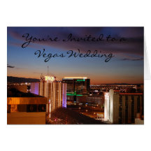 El boda de Vegas invita a la tarjeta