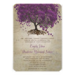 El boda del árbol de la hoja de Purple Heart invit Comunicados