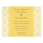 El boda del damasco simplemente del deslumbramient invitaciones personalizada