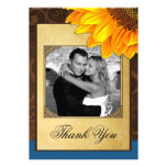 El boda del girasol del vintage del país le agrade invitación personalizada