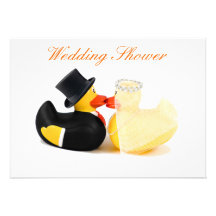 El boda ducks 2 - ducha del boda invitación