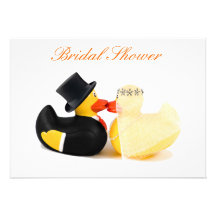 El boda ducks 3 - ducha nupcial invitaciones personales 