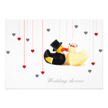 El boda ducks 4 y dos corazones que casan la invit