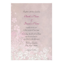El boda elegante floral color de rosa rosado que s comunicados