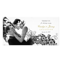 El boda elegante floral elegante de Paisley Boho l Tarjeta Fotográfica