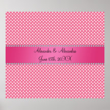 El boda favorece lunares rosados impresiones