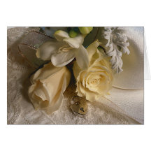 El boda florece la tarjeta