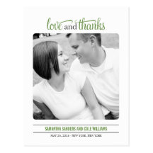 El boda limpio de la mirada le agradece cardar tarjetas postales