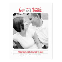 El boda limpio de la mirada le agradece cardar postales