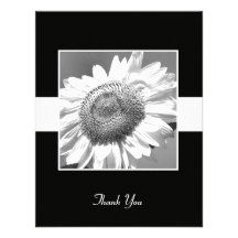 El boda negro/blanco del girasol le agradece carda anuncio