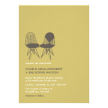 El boda perfecto retro de Eames de los pares de la Comunicados Personales