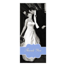 El boda plano elegante de la foto le agradece card anuncios personalizados