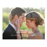 El boda puro de la elegancia le agradece cardar -  tarjetas postales