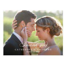 El boda puro de la elegancia le agradece cardar -  tarjetas postales