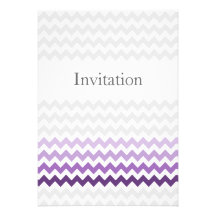 El boda púrpura de Ombre del galón de la MOD invit Comunicado Personalizado