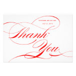 El boda rojo del Flourish le agradece cardar Anuncios