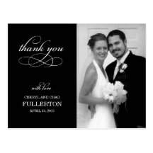 El boda simplemente bonito le agradece cardar postales