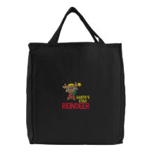 El bolso bordado reno de Santa Bolsa