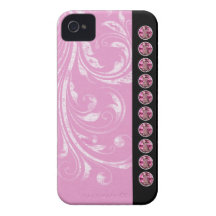 El bonito Jeweled los casos del iPhone iPhone 4 Carcasa