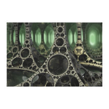 el bosque de aluminio lona envuelta para galerías